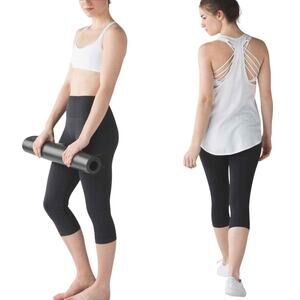 Lululemon Flow & Go Crop Black Size 8